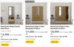 HomeTown Diago Wardrobe @ Flat 82% Discount