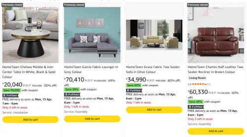 Image of HomeTown Furniture LOOT @ Apply Up to 40% Coupons + Bank Discount