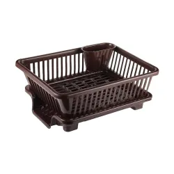 HomeWiz Dish Drying Rack 3 in 1 Heavy-Duty Dish Drainer Basket with Drain Tray 