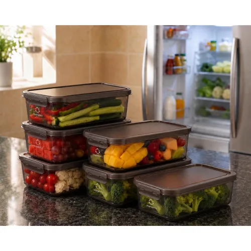 Image of HomeWiz Fridge Storage Containers 1200ml x6