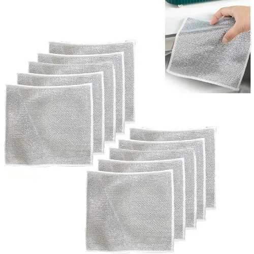 Image of Homeybiz Non-Scratch Wire Dishcloth Pack of 10