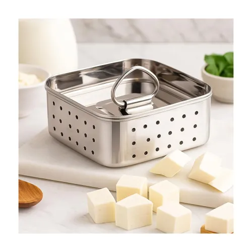 Image of HOMEZE Stainless Steel Paneer Maker Press