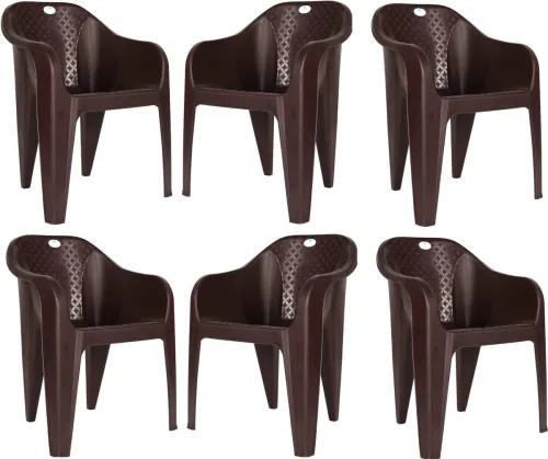 Image of HOMIBOSS outdoor & home chairs set of 6 Plastic