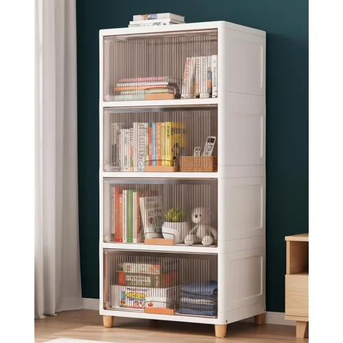 Image of HOMIFLY 4 Tier X-large Plastic Wardrobe for Clothes