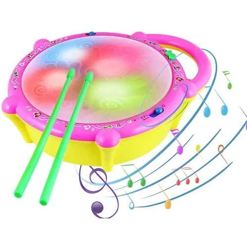 Image of HOMOZE 3D Flash Drum Toy with Flash Light & Music Effects