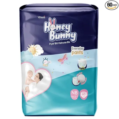 Image of Honey Bunny Baby Diaper Pants XXS (60 Count)