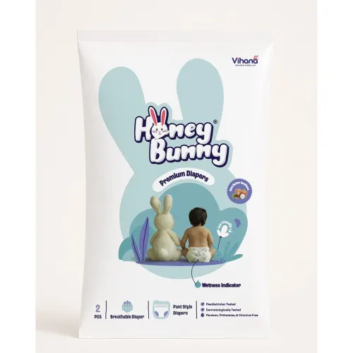 Image of HONEY BUNNY Medium Premium Baby Diaper pant | Ultra thin | Cottony Soft