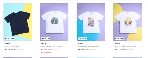 Image of Hoop Boys T-shirts From ₹104