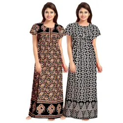 HOORANI Enterprises 100% Cotton Nighty for Women