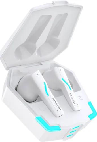 Image of HOPPUP Predator Xo4 Gaming Earbuds (White, TWS)
