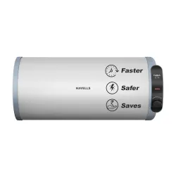 Havells Fabia Slim 25L Horizontal Right Storage Water Heater(Geyser)|Faster Heating|Safer to use|Saves electricity|Anti Rust Tank|Incoloy Element|7 Year Tank Warranty| Free Installation & Fl...