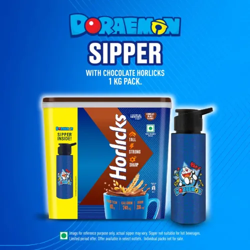 Image of HORLICKS Health & Nutrition Drink Chocolate (1Kg) 1N sipper free