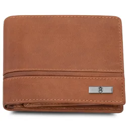 HORNBULL Denial Vintage Cognac Leather Mens Wallet