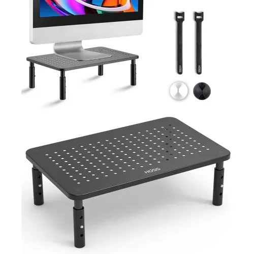 Image of HOSS® Adjustable Monitor Laptop Stand (Black)