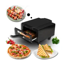 Hot Grill 10-Inch Electric Tandoor with 1500W Stainless Steel Heating Elemen