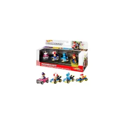 Click to enlarge Hot Wheels® Mario Kart™ Vehicle 4-Pack #4, Set of 4 Fan-Favorite Characters Includes 1 Exclusive Model, Collectible Gift for Kids & Fans Ages 3 Years Old & Up