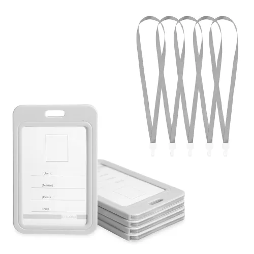 Image of HOTMELT® Grey ID Card Holder Set – Pack of 5