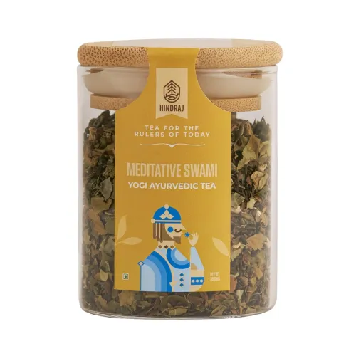 Image of House of Hindraj Meditative Swami Yogi Ayurvedic Herbal Loose Tea 30 g Chai Inspired Blend Helps with Immunity, Digestio