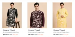 House Of Pataudi Kurta at minimum 85% Discount
