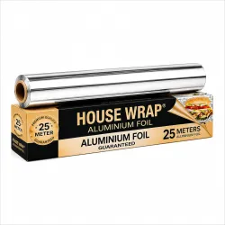 House Wrap Aluminium Foil Paper 25m, | Foil Paper for Food Wrap 11 Microns