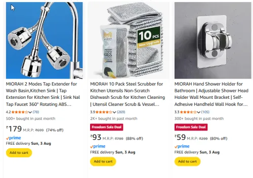 Image of Household item Minimum 80% Discount