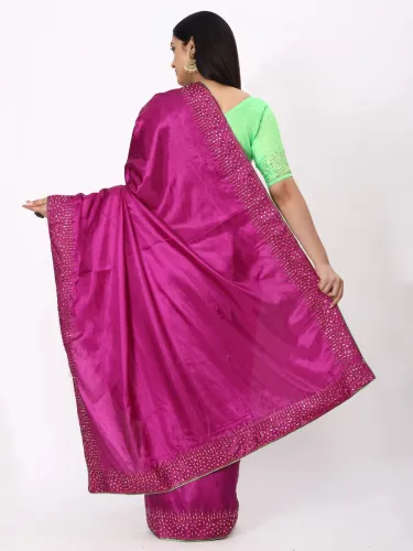 Image of HouseOfCommon  Ready to Wear Embellished Murshidabad Pure Silk Saree