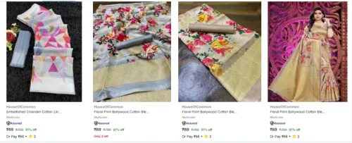 Image of Womens Sarees at ₹69
