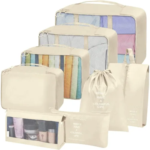 Image of House of Quirk Travel Organizer Set (8Pcs)