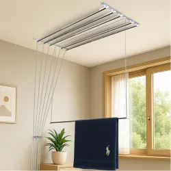 H Houseware Stainless Steel Ceiling Cloth Dryer