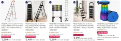 HOUZA Aluminium Ladder up to 73% Discount