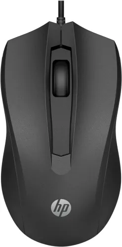 Image of HP 100 Wired Ambidextrous Optical Mouse 