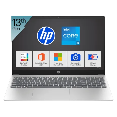 Image of HP 15 B0F4R6H3NB 13th Gen Intel Core i5 laptop