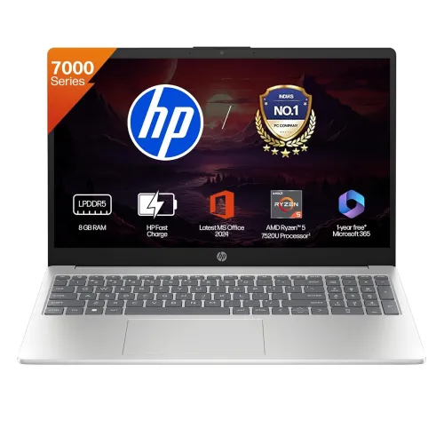 Image of HP 15 Smartchoice, AMD Ryzen 3 7320U (8GB LPDDR5, 512GB SSD)