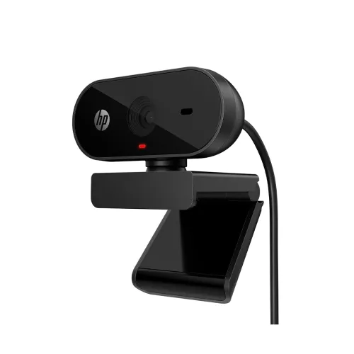 Image of HP 320 FHD Webcam 1080 Full HD 30fps - Plug and Play Setup, Wide-Angle View for Video Calling on Skype, Zoom, Microsoft 