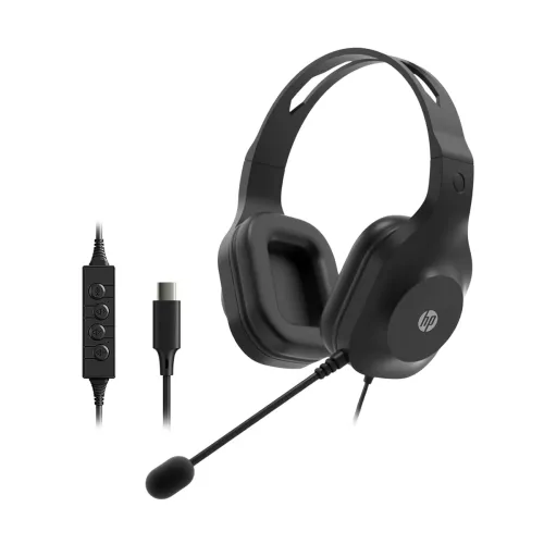 Image of HP 320C USB-C Wired Headset, Black