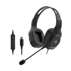 HP 320C USB Wired Headset, Black, 212 gm (CH8D5AA)