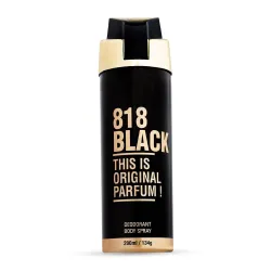 HP 818 Black Deodorant for Men, 200 ml | Bold, Mysterious – Vetiver, Geranium & Lemony Notes | Long-lasting Men’s perfume | Ideal Evening Fragrance|Gift For Brother | Gift For Friends