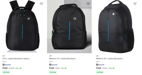 Image of HP Backpack Minimum 70% Discount
