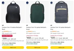 HP Backpack upto 80% Discount