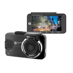HP Dash Cam f450x Full HD- 1080P Recording with GPS & WI-FI Includes