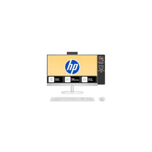 Image of HP All‑in‑One 24″ Ryzen 5, 16 GB RAM, 512 GB SSD – Shell White