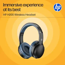 HP H200 On Ear Wireless Headset, Black