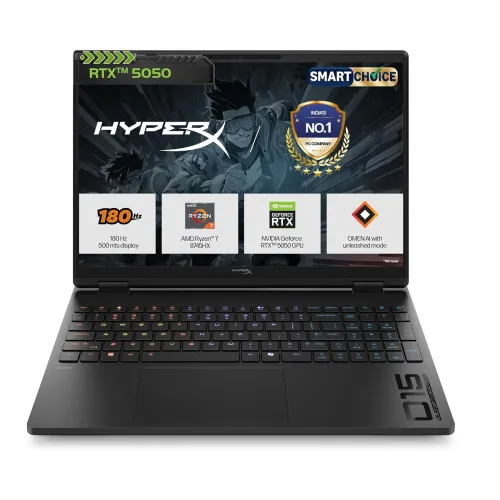 Image of HP HyperX OMEN 15 Smartchoice, AMD Ryzen 7 8745HX, 8GB-RTX 5050