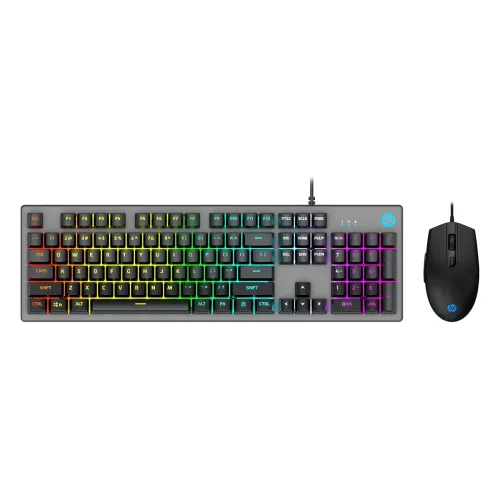 Image of HP KM300F Wired USB Gaming Keyboard and Mouse Set, Membrane Backlit