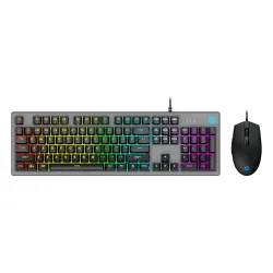 HP KM300F Wired USB Gaming Keyboard and Mouse Set, Membrane Backlit