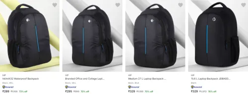 Image of Hp Laptop Bags starting @ ₹289
