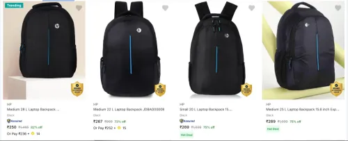 Image of Hp Laptop Bags starting at ₹250