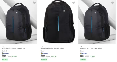 Image of Hp Laptop Bags Starting At ₹295