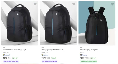 Image of Hp Laptop Bags Starts From ₹273