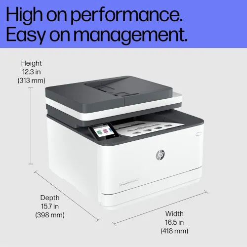 Image of HP LaserJet 3104fdw Duplex Printer: Print, Copy, Scan, Self Reset Dual Band WiFi with self heal, Ethernet, Fast Printing